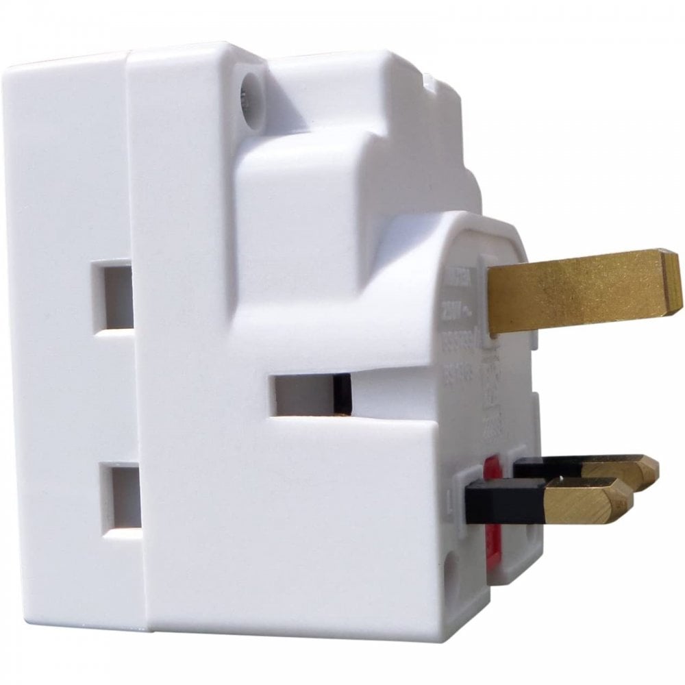 3 Way Switched Surge Protected Plug Adaptor