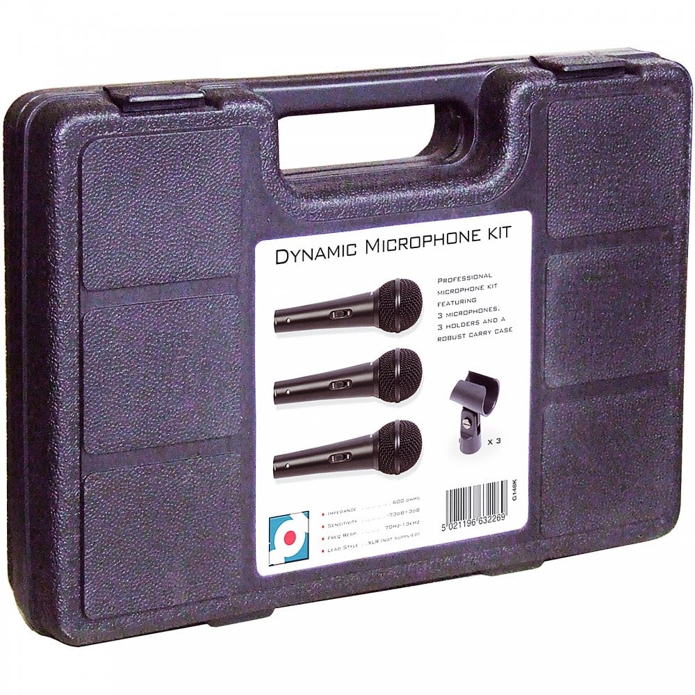 Professional Dynamic Vocal Microphone Triple Microphone Kit