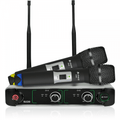 SU20 Handheld Dual UHF Microphone Set BLUE YELLOW Coded