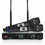 SU20 Handheld Dual UHF Microphone Set BLUE YELLOW Coded