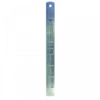 12" / 300mm Stainless Steel Ruler Metric & Imperial Engineers Rule