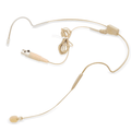 Beige Headset Microphone 3 Pin Mini XLR