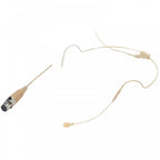 Beige Headset Microphone 3 Pin Mini XLR