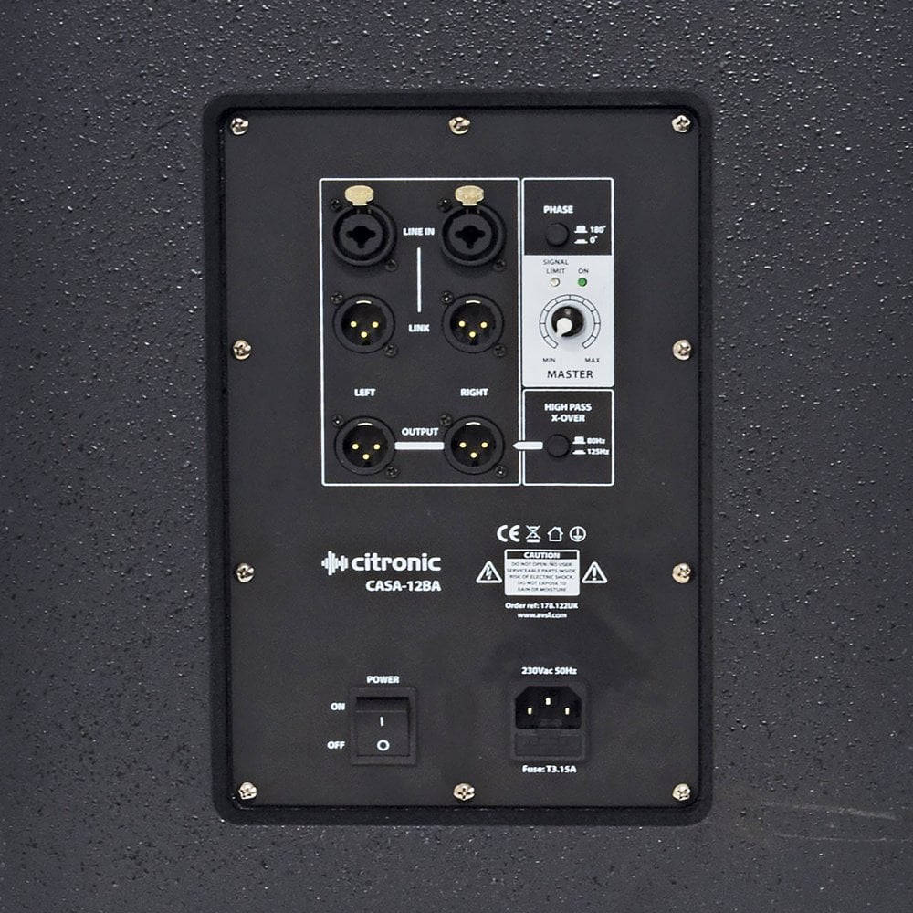 CASA 12" 400w Active Sub Cabinet Speaker