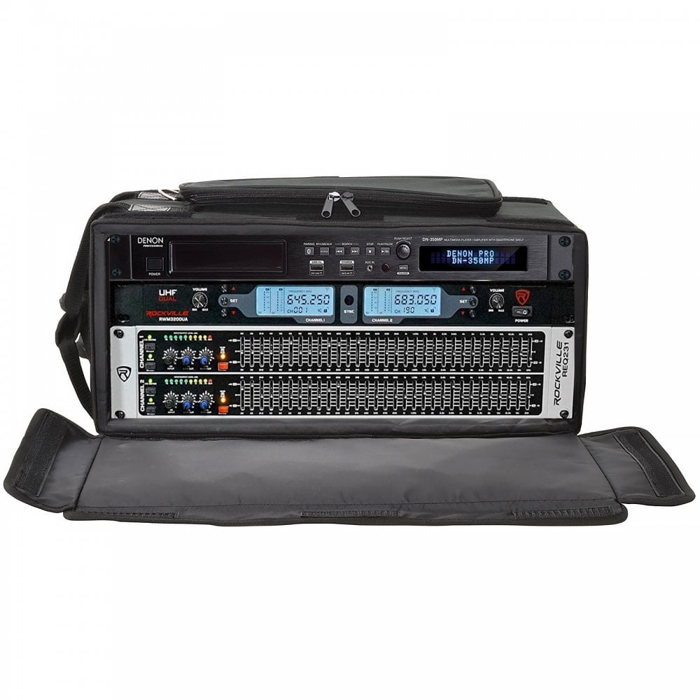 19 Inch 4U Front and Rear Flap Rack Case