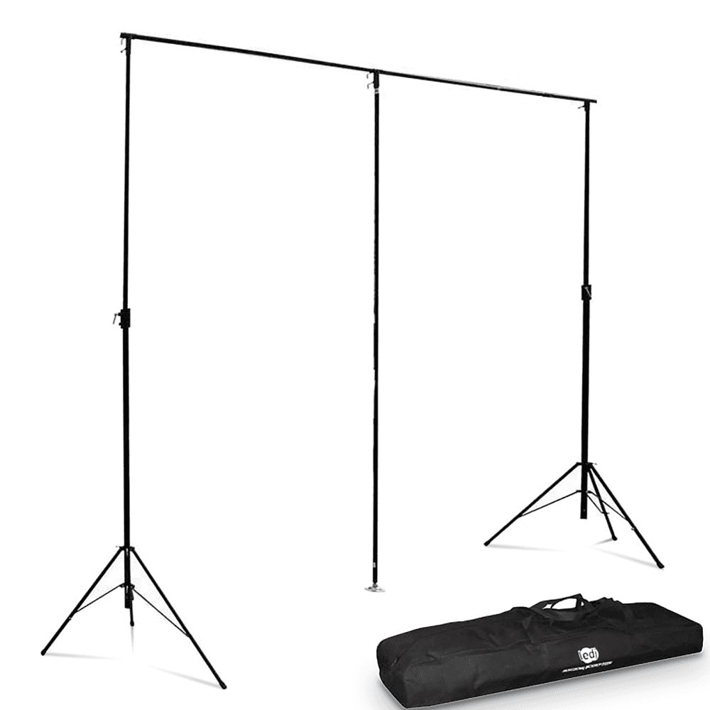 6 x 3m Starcloth or Drape Stand in Black and Bag Set