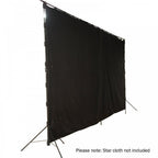 6 x 3m Starcloth or Drape Stand in Black and Bag Set