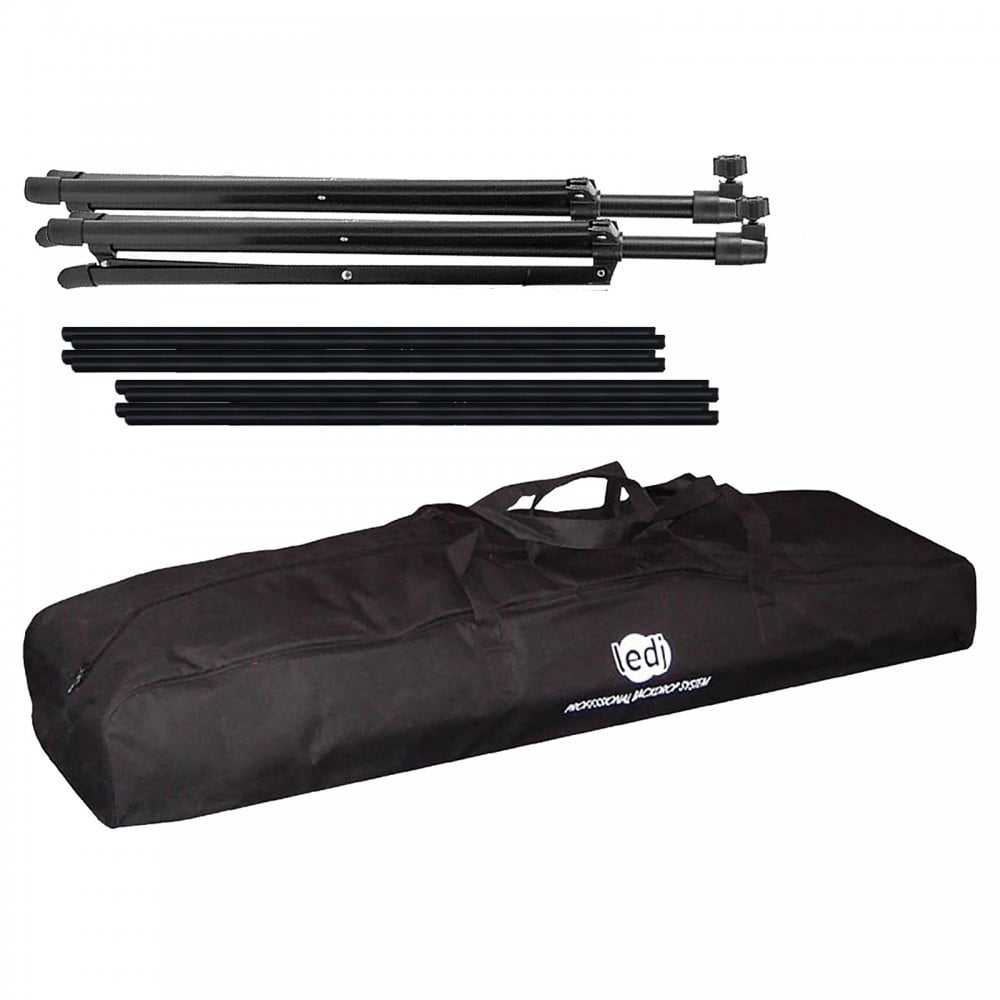 6 x 3m Starcloth or Drape Stand in Black and Bag Set