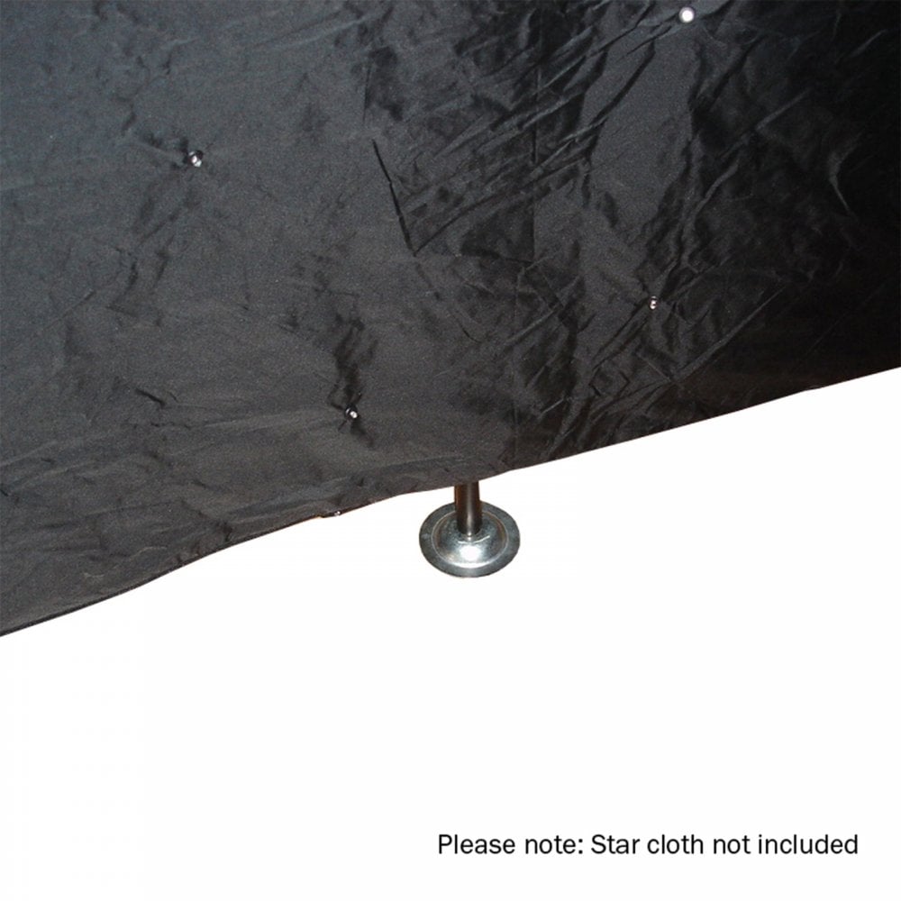 6 x 3m Starcloth or Drape Stand in Black and Bag Set