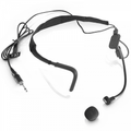 Black Neckband Cardioid Condenser Microphone for Wireless Systems