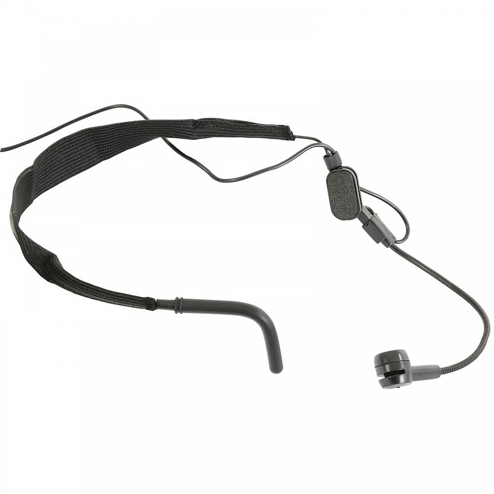 Black Neckband Cardioid Condenser Microphone for Wireless Systems
