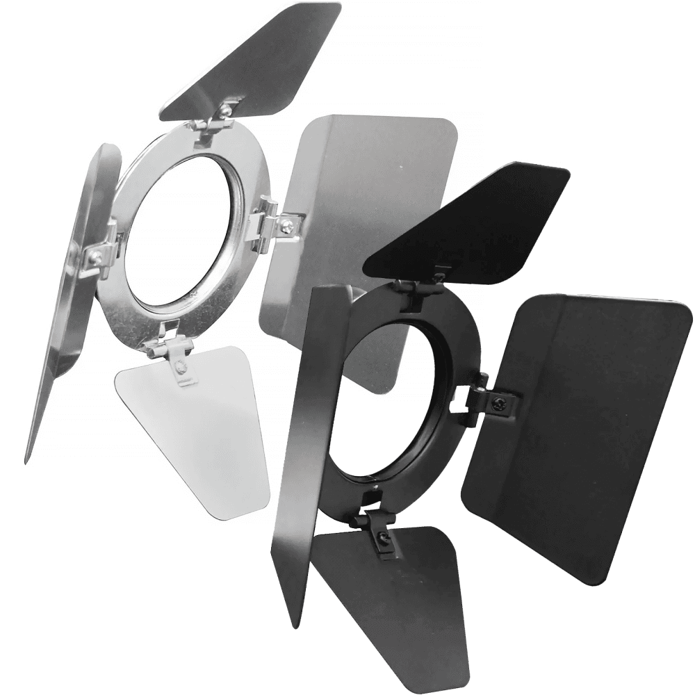 Black Silver PAR 16 Lantern Barn Doors
