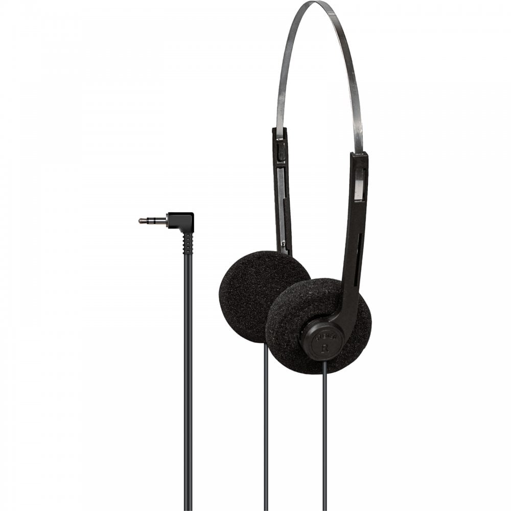 500pcs Lightweight Stereo Black Pad Headphones for Schools Tour Companies