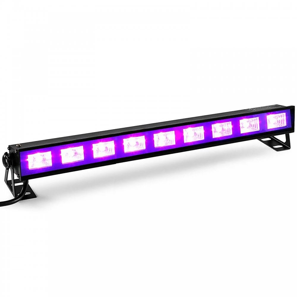 Pack of 2 QTX Blacklight Lighting Bar UV LED Batten & Carry Bag