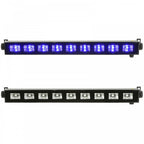 Pack of 2 QTX Blacklight Lighting Bar UV LED Batten & Carry Bag