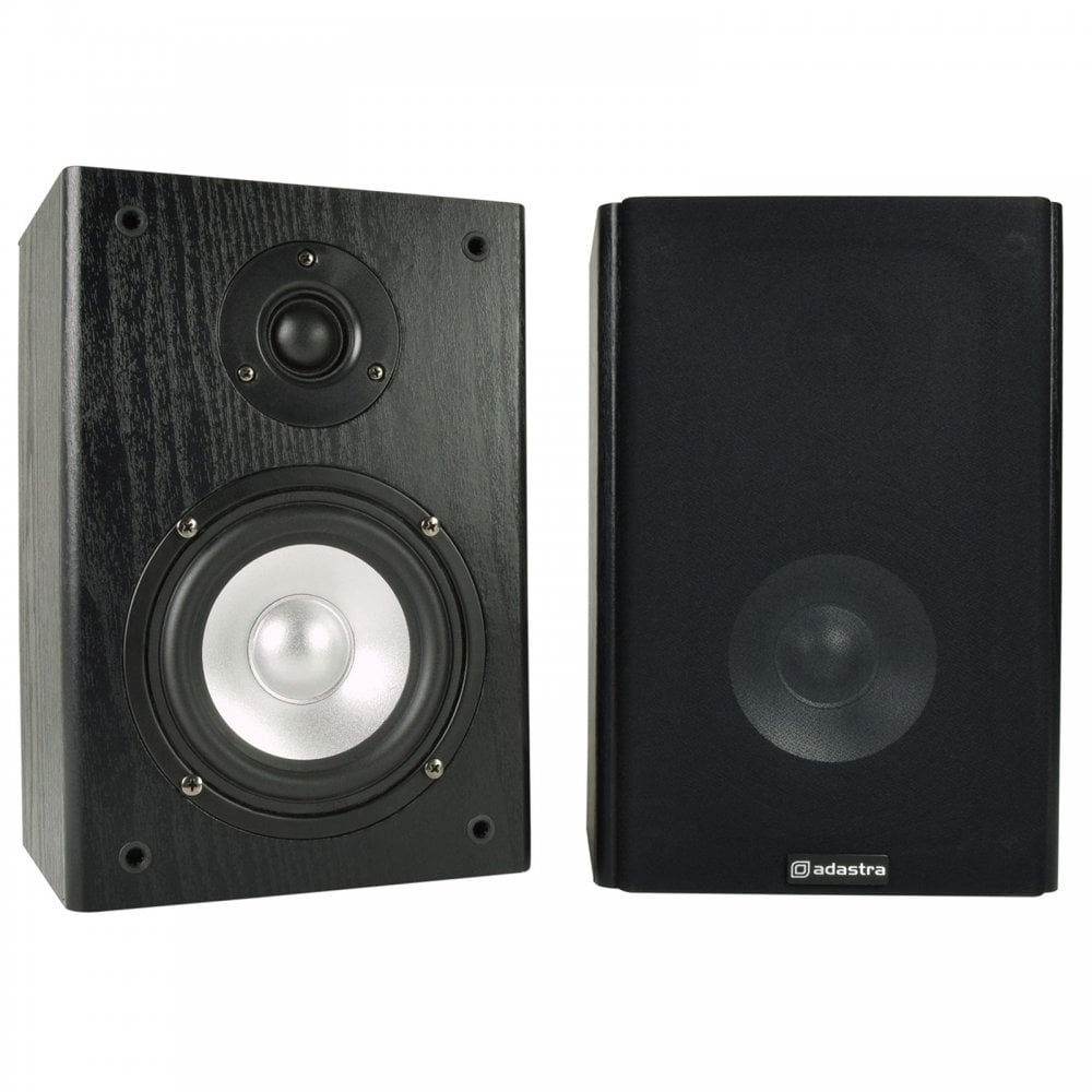 AB-5 Traditional Woodgrain Vinyl Bookshelf Speakers