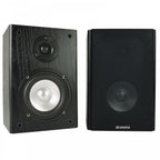 AB-5 Traditional Woodgrain Vinyl Bookshelf Speakers