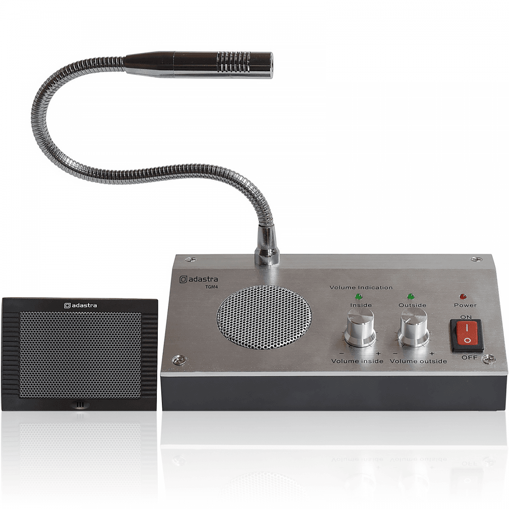 2 Way Talk Through Glass or Counter Top Intercom