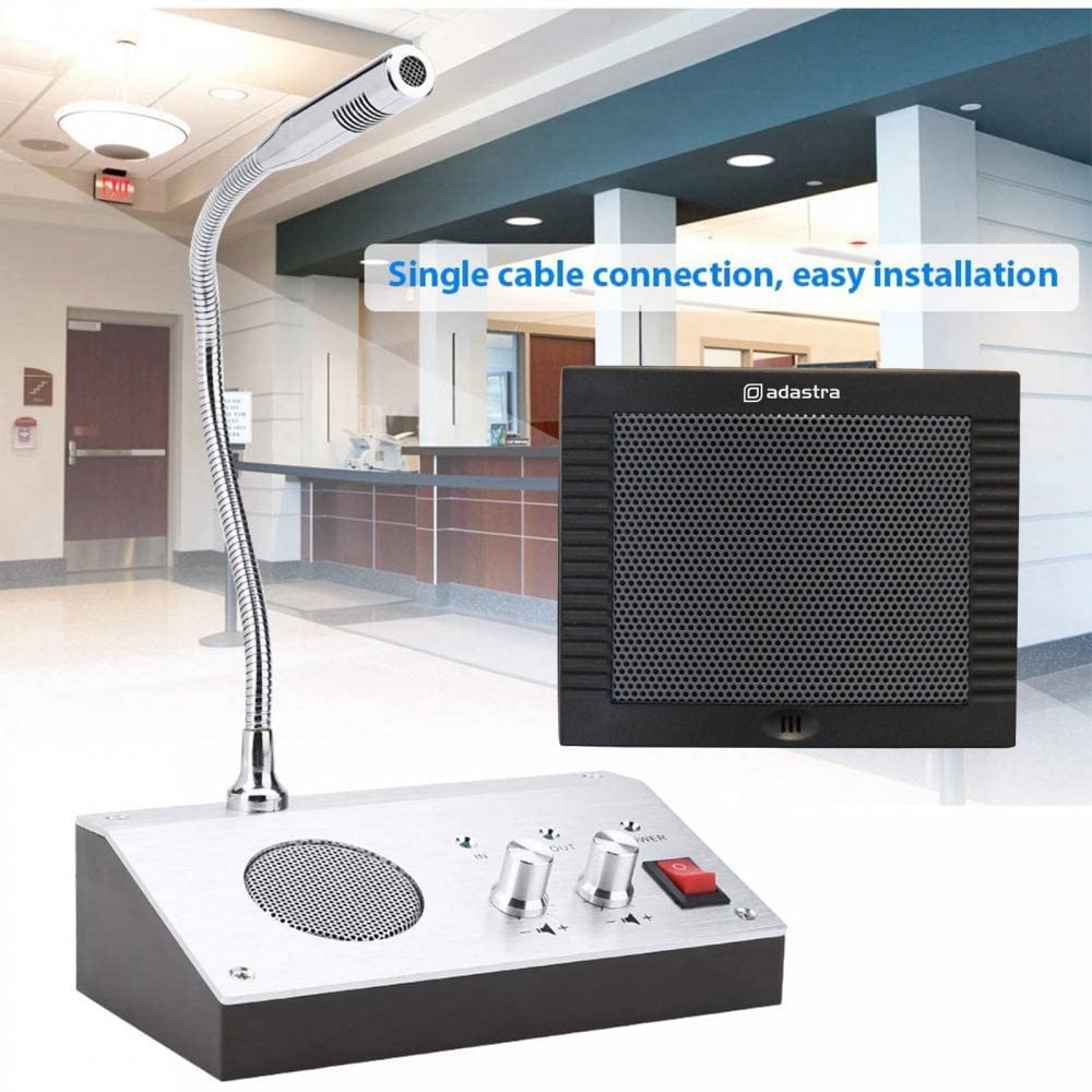 2 Way Talk Through Glass or Counter Top Intercom