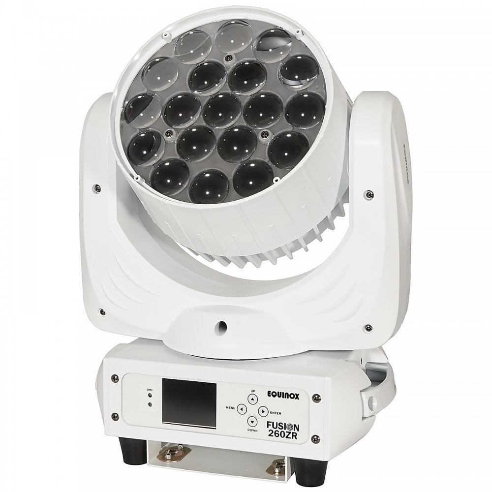 Quad Colour LED Moving Head Wash with Zoom White