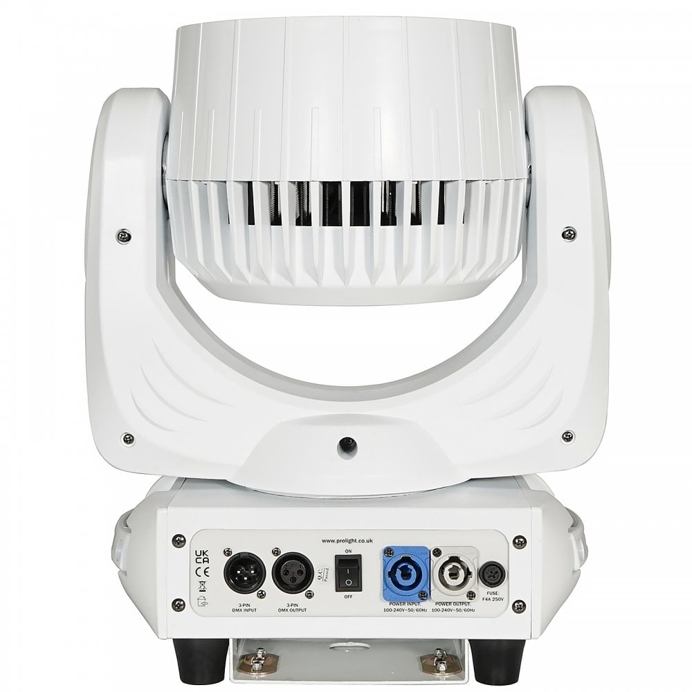 Quad Colour LED Moving Head Wash with Zoom White
