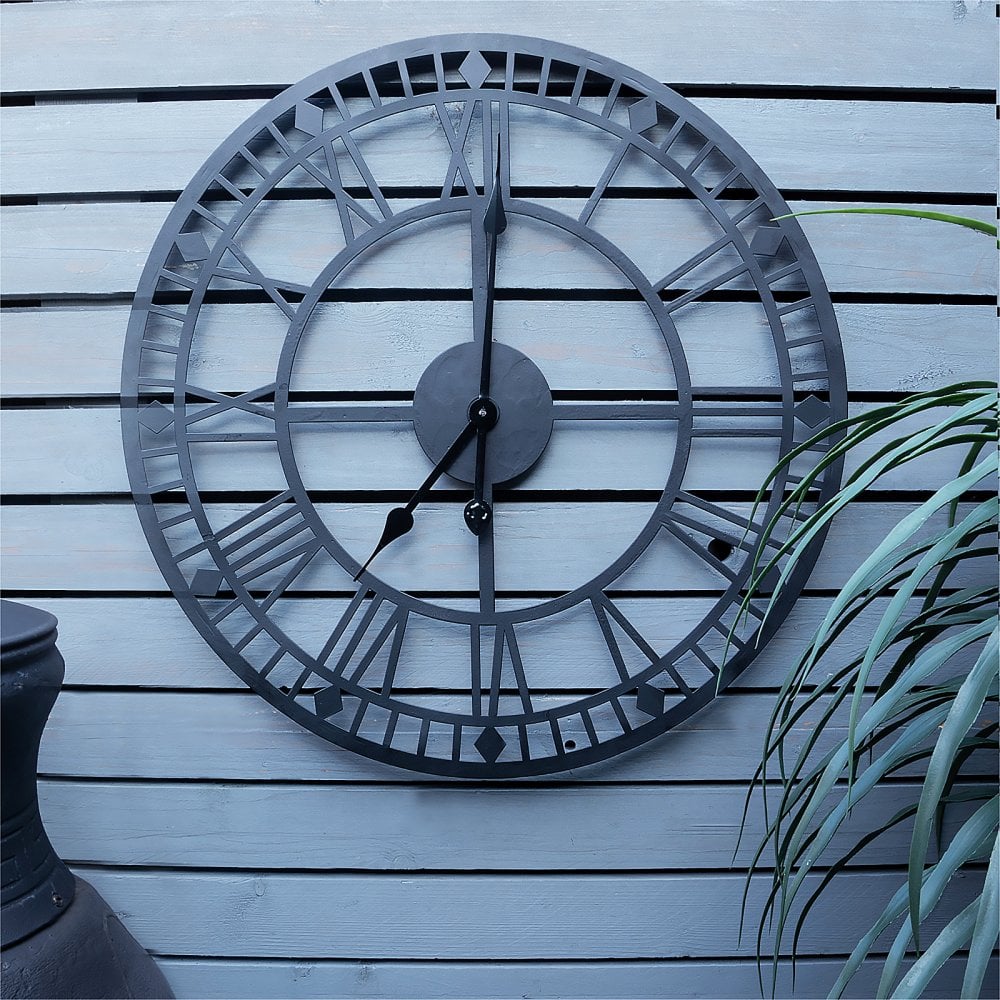 Home Garden Black Classic Open Face Design Large