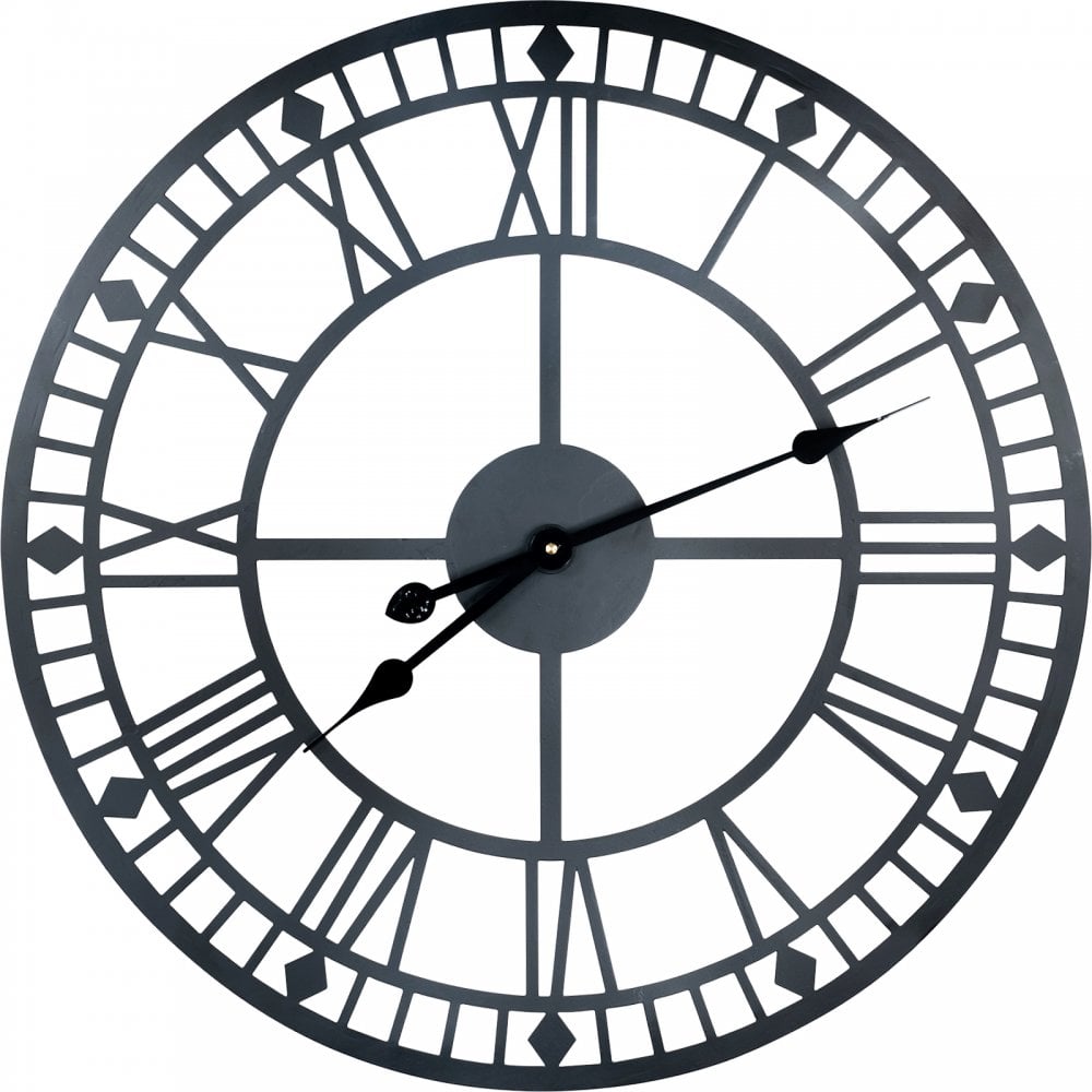 Home Garden Black Classic Open Face Design Large