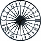 Home Garden Black Sun Open Face Design Large