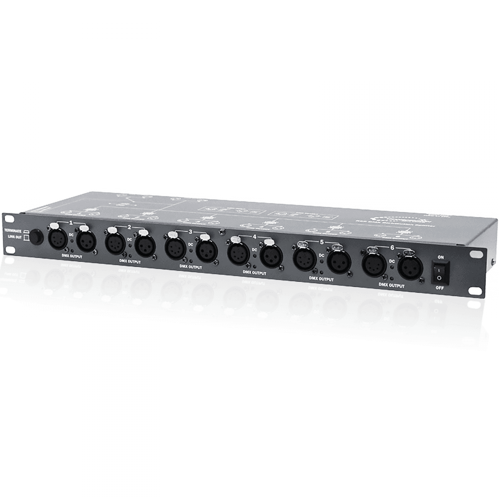 6 Way DMX Distribution Splitter / Isolated Output