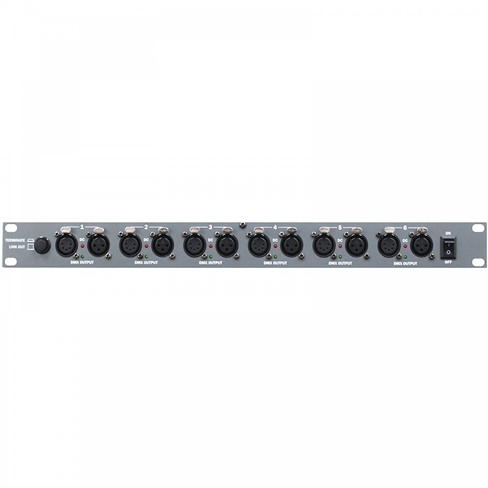 6 Way DMX Distribution Splitter / Isolated Output
