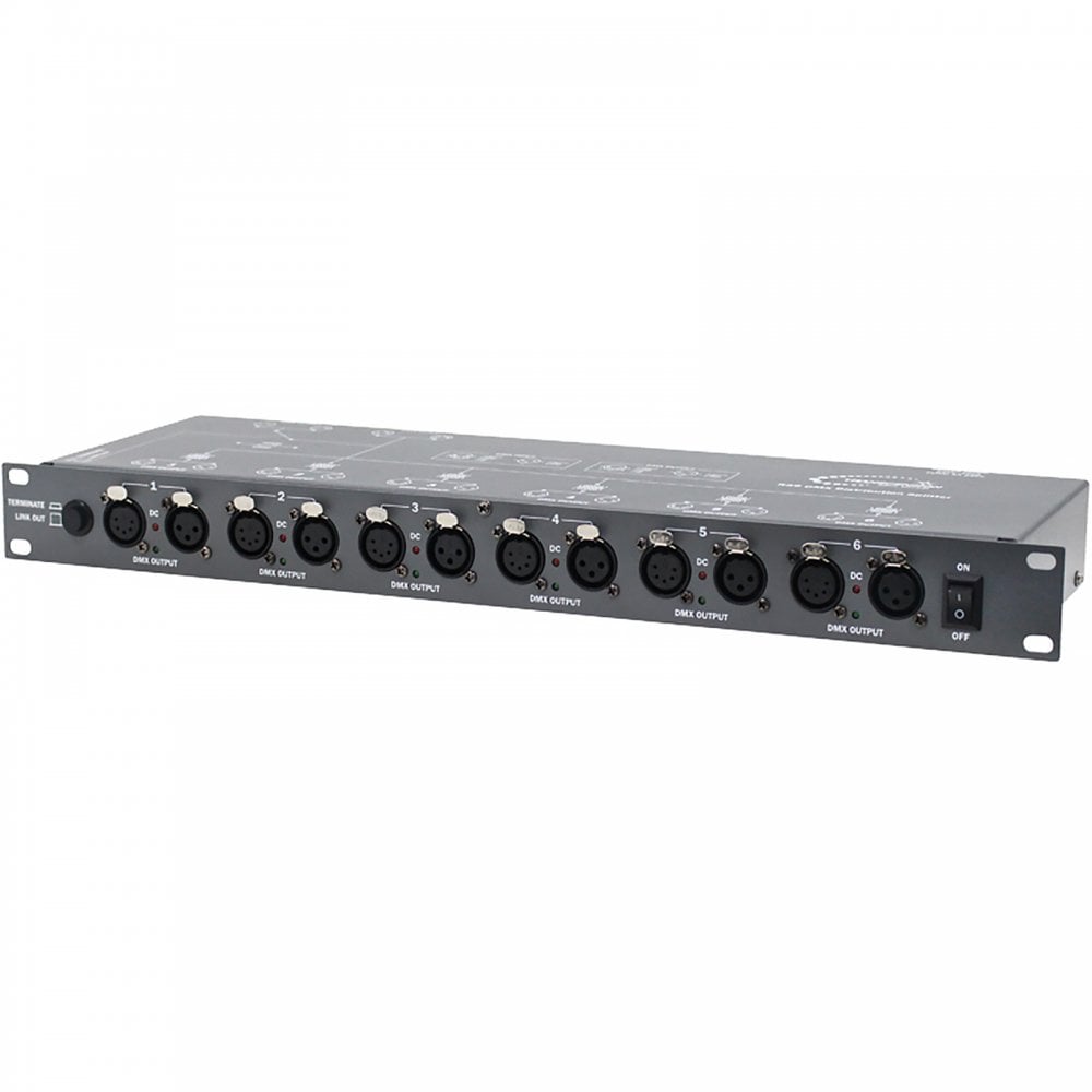 6 Way DMX Distribution Splitter / Isolated Output