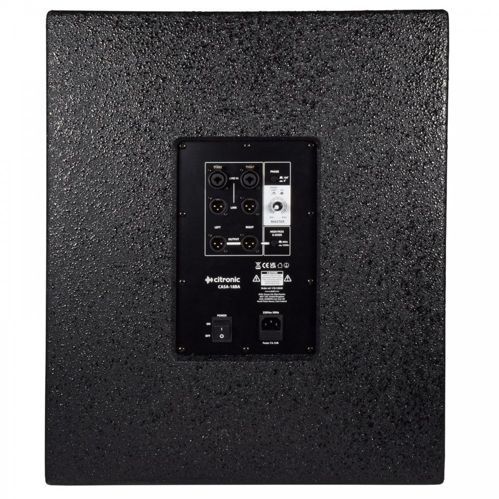 CASA 18" 600w Active Sub Cabinet Speaker