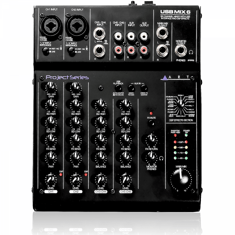 Audio USBMix6  High Performance USB 6 Channel Mixer