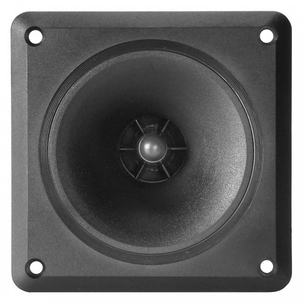 Pair of Square Piezo Horn Tweeters 4.4 inch x 4.4 inch
