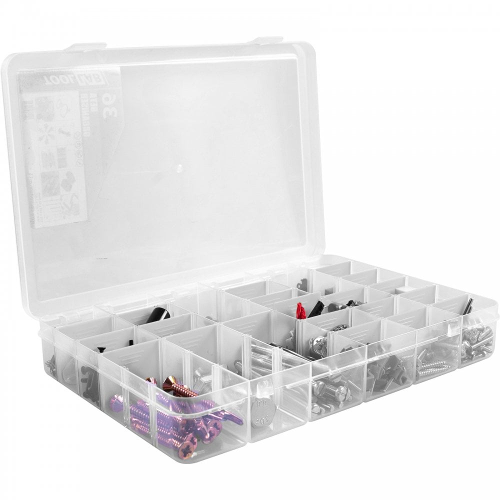 10.5" Beta Organiser 36 Compartment Polypropylene Box