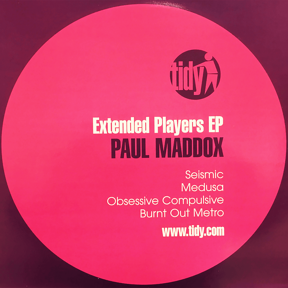 Tidy Paul Maddox - Extended Players EP Vinyl Record Seismic Medusa