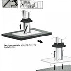 Tablet Desk Mount Stand Anti Theft Holder