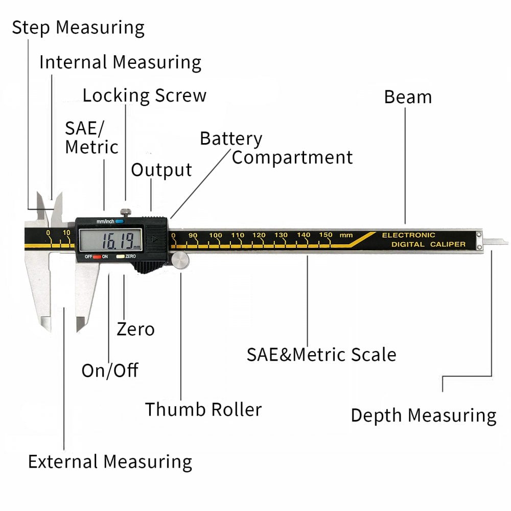 Digital Stainless Steel Vernier Caliper 150mm