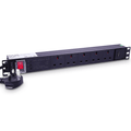 19" Rack 13a PDU with 5 x UK BS1363 Sockets Surge Protect