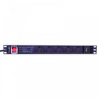 19" Rack 13a PDU with 5 x UK BS1363 Sockets Surge Protect