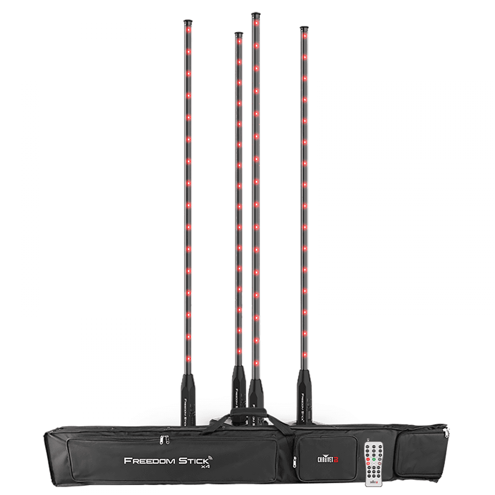 Freedom Stick x4 Pack LED Light Fixture inc RC & Bag