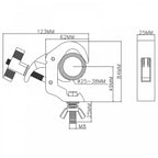 Aluminium 25-38mm Self Locking Truss Clamp