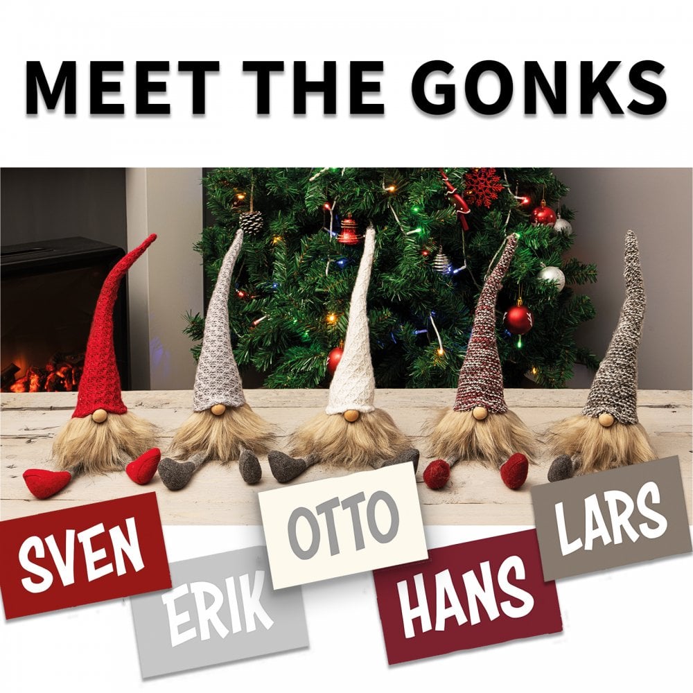 Scandinavian Gonk Brothers Christmas Decoration Large