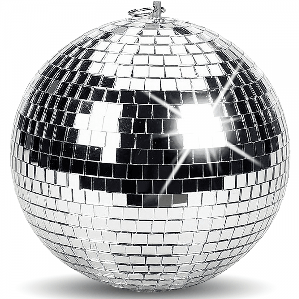 Silver Mirror Ball Decor Lighting 150mm 6"