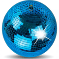 Blue Mirror Ball Decor Lighting 300mm 12"