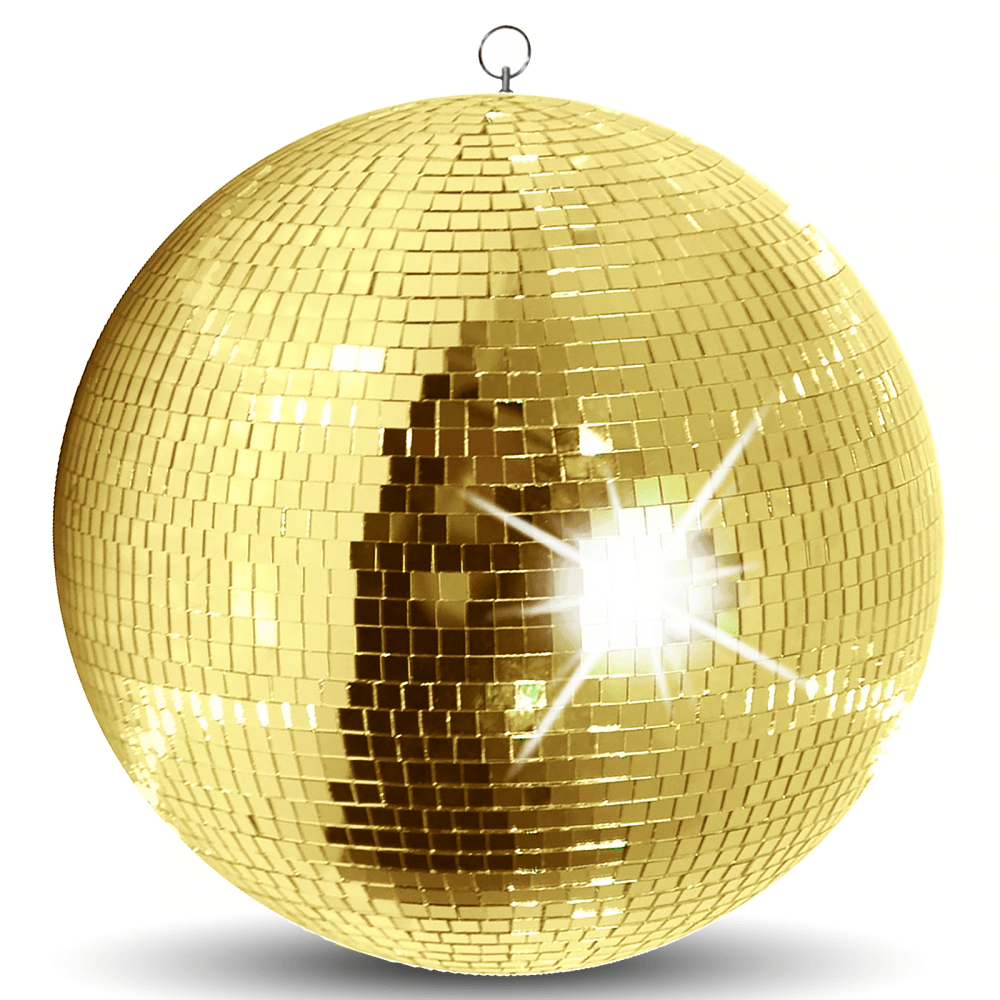 Gold Mirror Ball Decor Lighting 400mm 16"