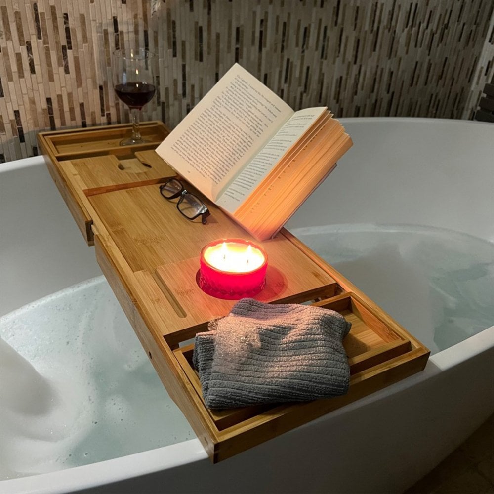 Luxury Extendable Bath Bed Tray 75-103cm