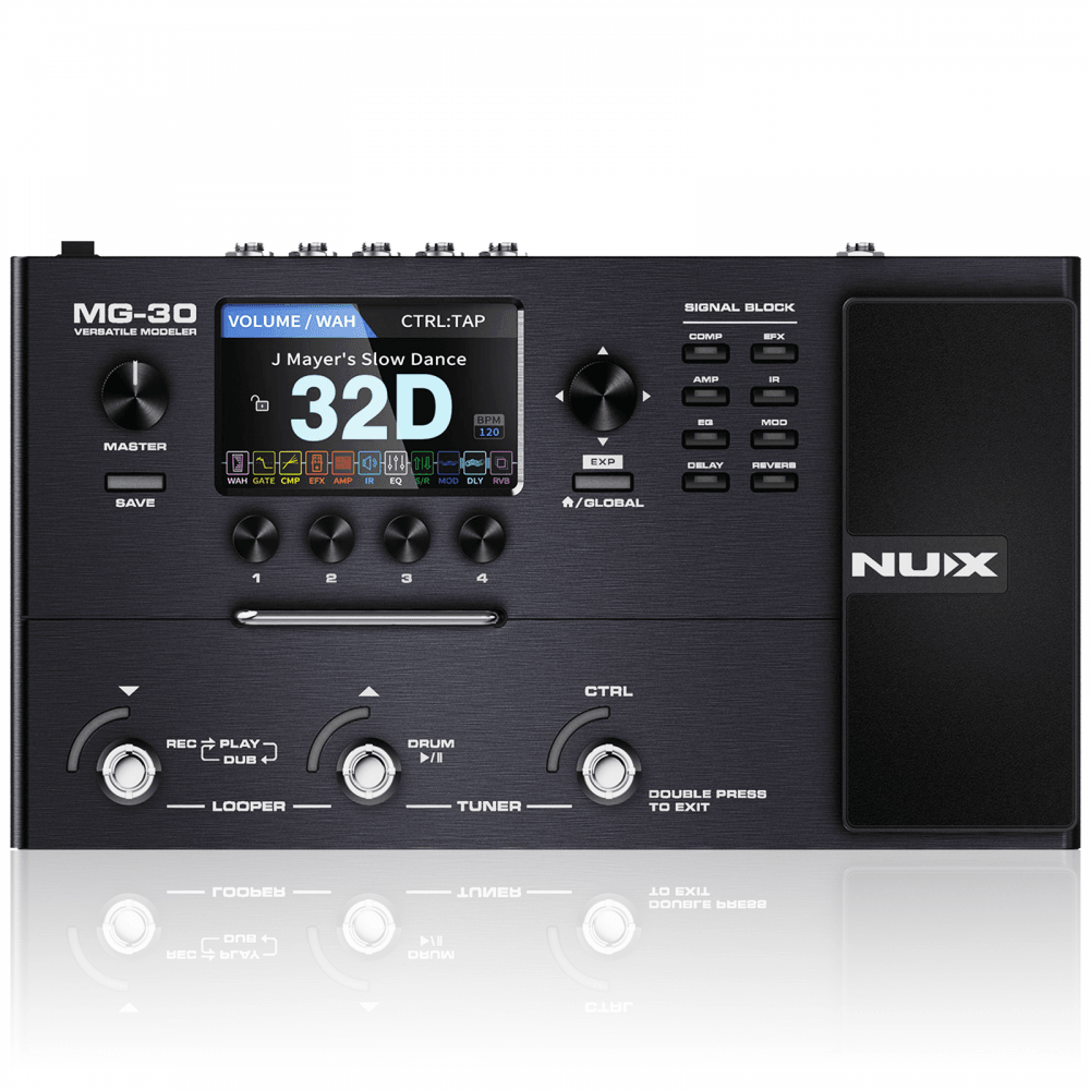 MG-30 Multi-Effects Modeler Pedal with 4" Display