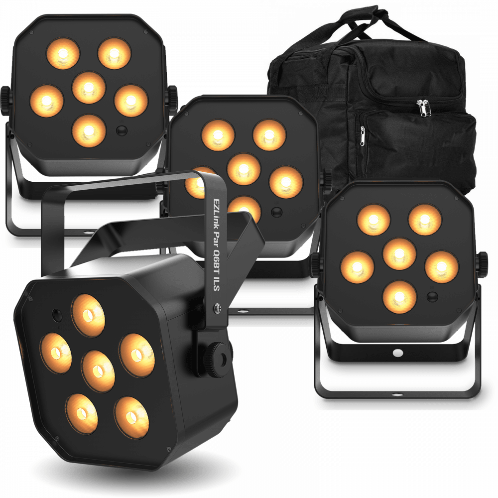 EZLink Par Q6 BT ILS QUAD LED Par Ficture Pack