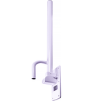 White Solo Single Hinged Arm Support